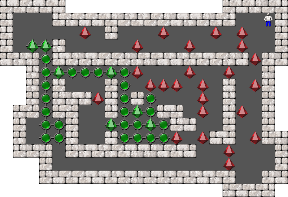 Sokoban Mass Remodel level 1980